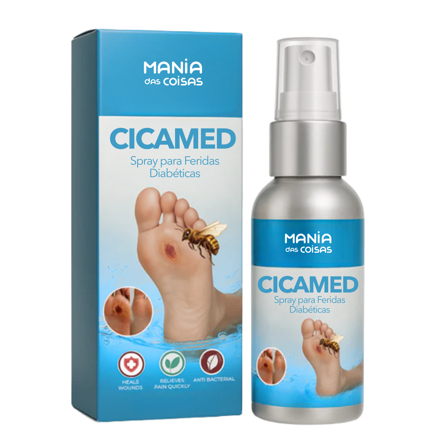 Cicamed - Spray para Feridas Diabéticas