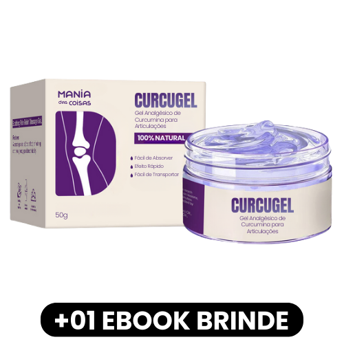 CURCUGEL - Gel Analgésico de Curcumina para Articulações