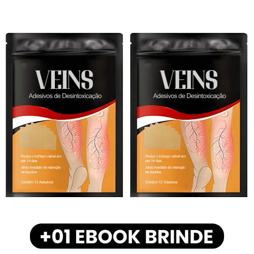 VEINS - Adesivos de Desintoxicação - Mania das CoisasVEINS - Adesivos de DesintoxicaçãoMania das Coisas